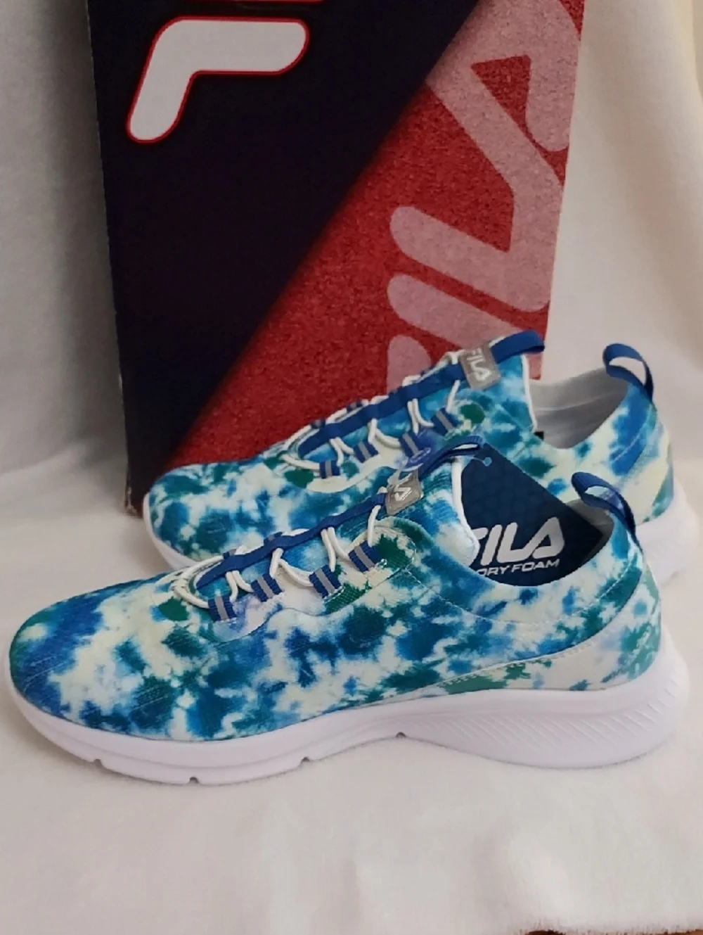 Fila Womens Memory Skyway 2.0 Tie Dye Sneakers - Picture 11 of 16